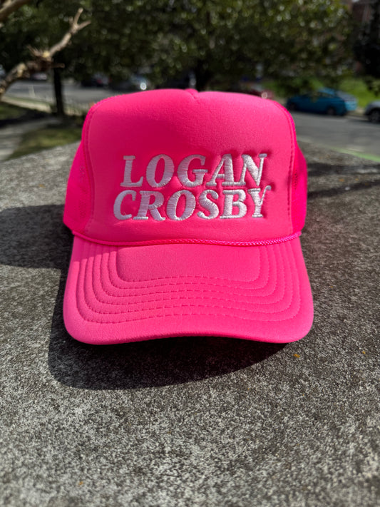 Pink Logan Crosby Trucker Hat